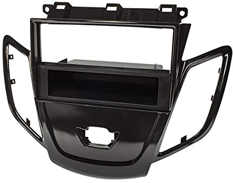tomzz Audio 2415-102 Radioblende kompatibel mit Ford Fiesta JA8 ab 2009-2017 Piano Lack schwarz mit DIN Ablagefach ohne Display