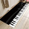 Bereich Teppich rutschfeste Große Türmatte Black & White Piano Keys Gemusterte Teppichbodenmatte Treppenpads für Wohnzimmer Schlafzimmer Flur Küche, 2x6ft