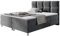 Mirjan24 Boxspringbett Evan mit Zwei Bettkästen, Bonellfederkernmatratzen + Schaumstoff und Topper, Kopfteil gesteppt und gepolstert, Continentalbett, Polsterbett, Ehebett (Fresh 32, 160 x 200 cm)