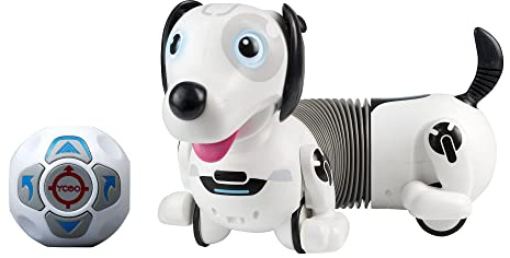 YCOO Chien Robot Télécommandé 35 cm, Robo Dackel 2, Peut Courir Derrière Sa Balle, Jouet Enfant 5 Ans avec Effets Sonores Et Lumineux