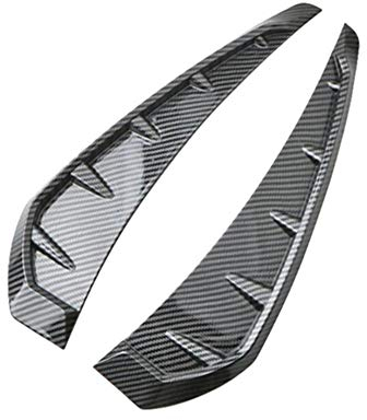 Zhuodingsen Auto Lufteinlässe Dekorative,Auto Modifizierte Kotflügel Universal Shark Gill Luftauslass Dekorative Aufkleber, Ein Paar
