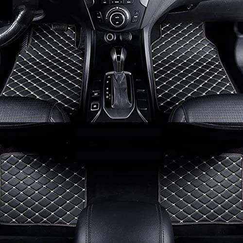 Universelle Auto Leder Fußmatten 5seats für BMW 3er M3 E90 E91 E92 E93 F30 F31 F34 F35 F80 G20 G21 M3 318i 318d 320i 320d 330d 320e 330e 330i M340i M3340d, Für 99% LHD RHD Automodelle Wasserdichte