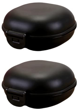 Lot de 2 porte-savon portables avec couvercle, porte-savon de voyage, étui à savon pour camping, gym, voyage
