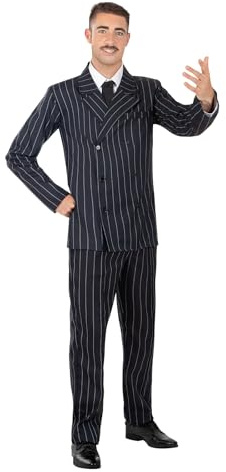 Funidelia Offizielles Gomez Addams Kostüm für Herren, Addams Family Anzug für Erwachsene, Halloween- und Karnevalskostüme