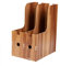Alvinlite Holz-Aktenboxen, Schreibtisch-Akten-Organizer für Büro, Zuhause, Schule (Holz, Schwarz, Kirschholz)