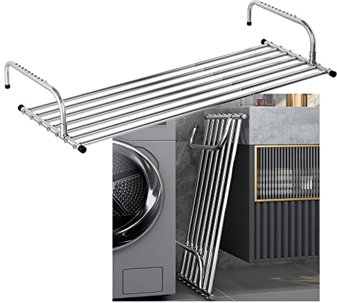 whalebee Extensible Porte-Serviettes, Etendoir Suspendu Séchoir À Linge pour Balcon Sèche-Linge Pliable, Convient Aux Balustrades Et Aux Radiateurs, Robuste Séchoir Radiateur Acier