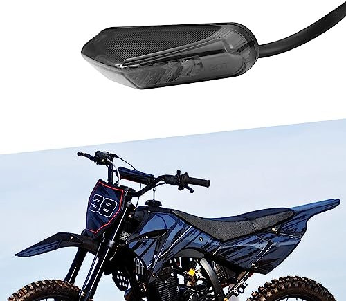 LOKLISUM Motorrad Rücklicht Hohe Helligkeit und einfache Installation Bremsrücklicht Stop Running Rücklicht E-geprüft UniversalMotorrad Quad Roller