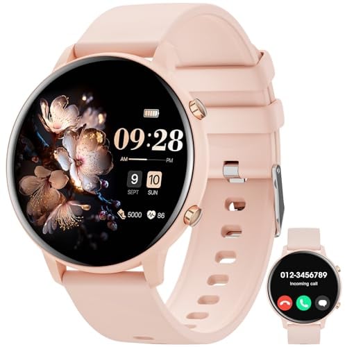 Hwagol Smartwatch Uomo Donna, Round Waterproof Fitness Tracker 140+ modalità Sportive Orologio Smartwatch con Contapassi/Cardiofrequenzimetro/SpO2/Cronometro per Android iOS