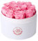 Dekun Rosen-Box Rund Ewige Rosenbox- 12 konservierte Rosen Rot in Box haltbar 1-3 Jahre - Geschenke für Mutter Freundin Ehefrau Oma; Geburtstag Valentinstag Ewige Blume (Rosa)