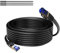 Mygatti CAT7 Outdoor Ethernet Cable 40m-Black,10 Gigabit Heavy-Duty Shielded RJ45 Network Cable,POE,SFTP, Robust UV-Resistant and Waterproof PVC+LLDPE jacket,Direct Burial,with15 Cable Ties
