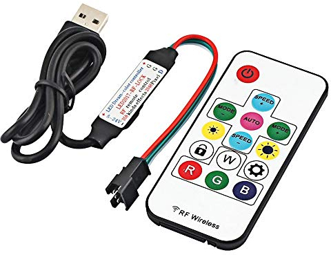 WS2812b Controller Mini RF Fernbedienung DC5-24V LED USB RF Controller 14KEY Geeignet für 0,5M-10M ws2811 WS2812b LED-Streifen