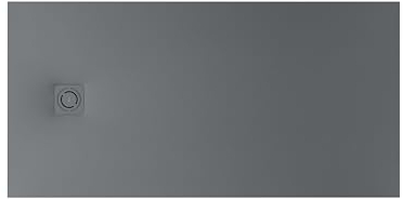 Roca APA016A42BC01200 - Plato de ducha extraplano de STONEX® TERRAN, medidas 170 x 70 x 3,3 cm, color pizarra textura grava