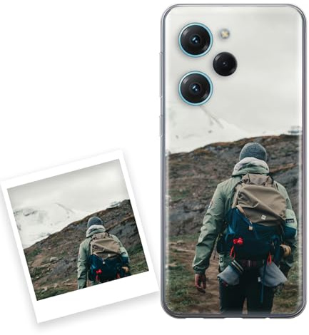 P Pevita Poco X5 Pro 5G Hülle personalisiert mit Foto. Handyhülle aus Silikon selbst gestalten Poco X5 Pro 5G. Geschenke personalisiert für Frauen, Valentinstag, Weihnachten