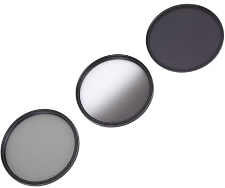 3 in 1 Camera Filter Kit Aluminum Alloy ND8 CPL GND Filter Set Replacement Neutral Density Filter Circular Polarizing Filter Graduated ND Filter (77mm)