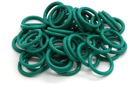 10 Stück grüner Fluorkautschuk() O-Ring OD 5–70 mm Ringdichtungen Dicke 2 2,4 3,1 mm Hitzebeständigkeit 280° – (Größe: 10 mm x 3,1 mm)(32mm x 2mm)