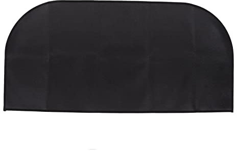 Aoveew Feuerstellenmatte, isoliert, hitzebeständig, unter der Grillmatte für Kamin, Outdoor, Camping, Schwarz (50x100cm/19.7x39.4in)