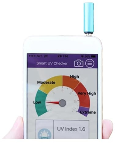 UV-Messgerät, Smart UV Meter UVA Meter UVB Meter Licht Meter Ultraviolett Mit Benutzer freundlich Design(With cap)