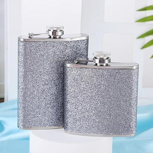 8oz + 6oz Stainless Steel Flagon, 2 Pack Hip Flask for Men, HipFlasks for Women, Flask Alcohols, HiddenAlcohol Containers, PortableAlcohol Flask, HipFlask for Climbing Camping Barbecue Party
