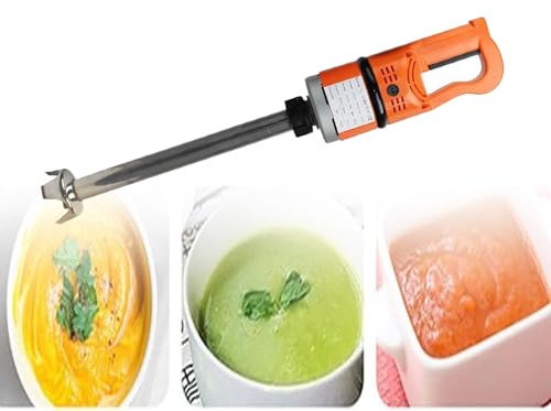 16000 RPM Commercial Immersion Blender, Electric Stick Blender with Stainless Steel Stirrer, Heavy Duty Handheld Blender, Blender Stick 300mm