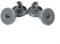 4pcs Lower Basket Wheels for Dishwashers Compatible with For Zanussi and