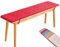 PLCIVSA Sitzkissen Bank Outdoor/drinnen 30/35/40/50×100/120/140/160/180/200cm Sitzbank Kissen Bankkissen Bankauflage rutschfeste 2/3-Sitzer Waschbar(Rot,35x160cm)