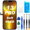 DIGI4U Soft OLED Screen Replacement for iPhone 13 Pro, 6.1'' 120Hz COP Display NOT LCD, 1:1 Window & Resolution & Thickness, Temp Control, with Repair Kit for iPhone 13 Pro Screen Replacement