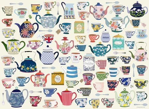 Ravensburger Time for Tea 500 piece Jigsaw Puzzle - Puzzle Championships for Adults and Kids Age 10 Years Up