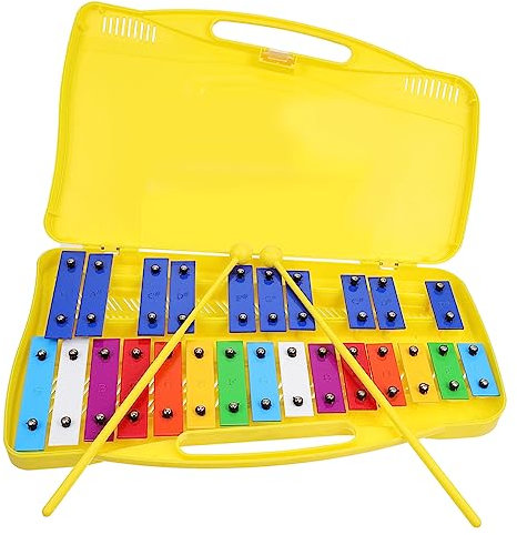 QUMIIRITY 1 Satz Metallophon für Percussion Instrument Tragbar Langlebig für Musikspiele und Kreative Aktivitäten