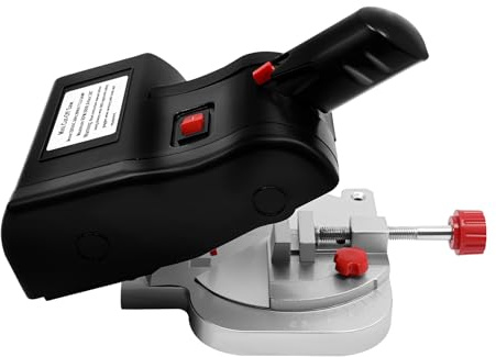 Mini Gehrungssäge 90W, Elektrische Kappsäge mit Verstellbarem Winkel 0-45°, Tischkreissäge für Holz, Metall, Kunststoff, 6000U/min mit EU Stecker, Silber/Schwarz