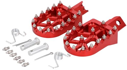 BIUGERCN Repose Pieds Moto pour Beta 50, Cale Pied Moto Cross CNC Aluminum pour Beta 50 RR 50 RR50 50RR 50 RR Beta 50CC Enduro Pit Bike Motocross Rouge