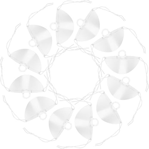 ERINGOGO Durchsichtige Atemschutzmasken 10PCS aus PVC mit Anti Beschlagbeschichtung, Wiederverwendbar, Leicht, Für Gastronomie und gegen Speichel und Tröpfchen