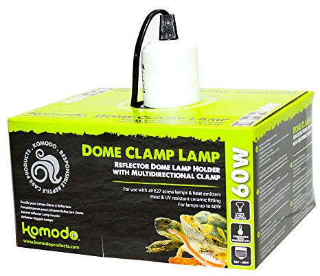 KOMODO BLACK DOME CLAMP LAMP FIXTURE 14 CM
