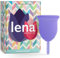 Lena Menstrual Cup - Reusable, Soft Silicone, Light & Heavy Flow, Beginner Use - Ideal Alternative to Tampons, Pads, Period Underwear - Period Solution - Regular Capacity - Purple