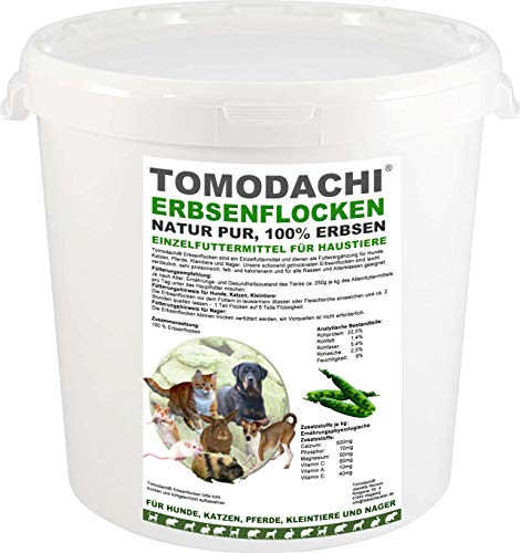 Erbsenflocken Nagerfutter Kaninchenfutter Nager Snack Verdauung Immunsystem Proteine Mineralien Schonkost kalorienarm Erbsenflocken Futterzusatz 2kg