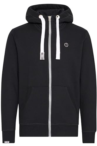 !Solid SDBenn High Neck Herren Zip-Hoodie Sweatjacke Kapuzenjacke Hoodie mit Kapuze Reißverschluss Kängurutasche Baumwollmischung Regular fit, Größe:3XL, Farbe:Black (9000)