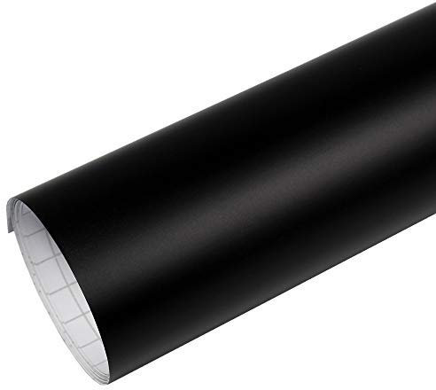 Rapid Teck® 3,89€/m² AutoFolie Serie 560MG Matt schwarz 3m x 1,52m Premium Car Wrapping Folie mit Luftkanal