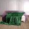 THXSILK Seide Decke Grün hochwertige Wohndecken Kuscheldecken, warm Sofadecke/Couchdecke flausch Seidendecke als Sofaüberwurf oder Wohnzimmerdecke - Innen und außen 100% Seide - 135x180cm