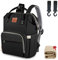 Rucksack Mamma Multifunktion, Wickelrucksack für Neugeborene, wasserdichter Rucksack für Mama, große Tasche Nappy Oxford mit Wickelunterlage 70 x 50 cm, inklusive 2 Haken für Kinderwagen