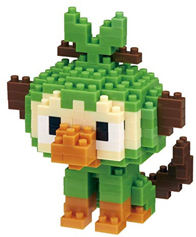 nanoblock NAN21610 Pokemon Grookey Ouistempo Chimpep Toy, Multicolored