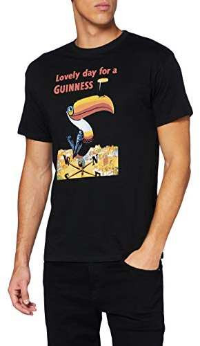 Guinness Herren G1296 T-Shirt, Black, XL