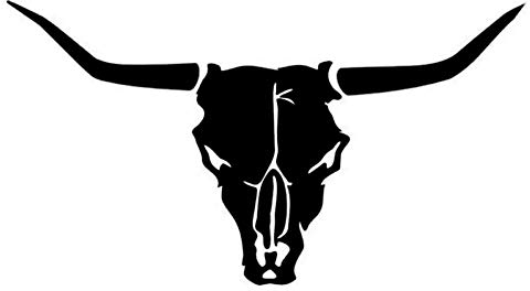 SUIFENG Autoaufkleber 15.2 X 8.3 cm Bull Longhorn Skull Fashion Decals Vinyl Autoaufkleber Motorrad Und Auto Styling Schwarz/Silber