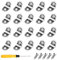 MENGON 50pcs Support Étagère Verre Meuble Armoire avec Base Ventouse Taquet Equerre Etagere Murale Fixation Angle Droit Alliage de Zinc avec 50pcs Vis pour Placard Tablette