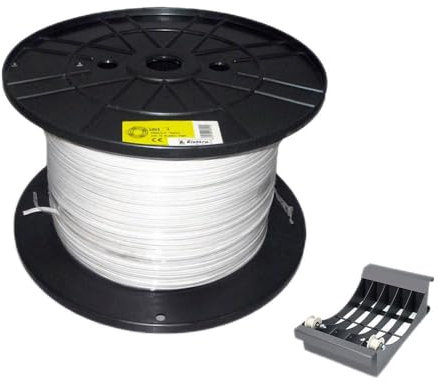 CARRETE PARALELO AUDIO 2X0,50MM BLANCO 2000MTS