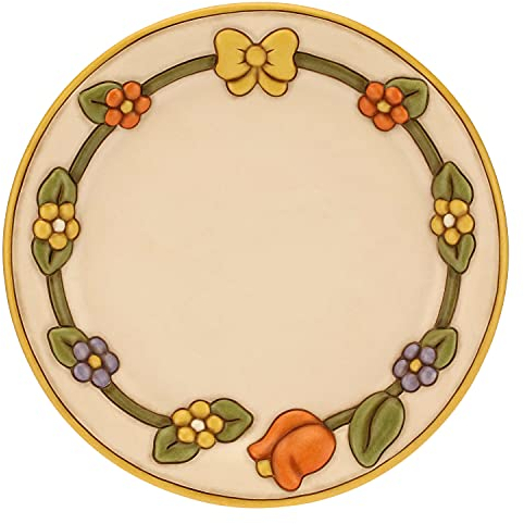 THUN - Centrotavola con Fiori E Fiocco - Cucina, per la tavola - Idea Regalo - Linea Country - Ceramica - Ø 41 cm