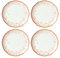 Lenox 894278 Butterfly Meadow Cottage 4pc Dinner Plates, Porcelain, Saffron