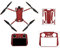 Mini 3 Pro Drohnen Aufkleber Set, Kleber Wasserdichte Skins Sticker Kit kompatibel Mini 3 Pro Drohne kompatibel RC Fernbedienung Dekoration Schutz Zubehör (Stil 10)