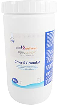 Aqua Munda Wasserpflege Premium Pool Chlorgranulat schnelllöslich 1kg