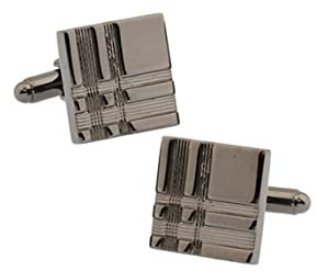 Brautvater Manschettenknöpfe, Manschettenknöpfe Schwarz Eckig Messing Cufflinks Anzug Accessoires Schmuck Geschenk