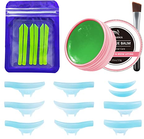PERMANIA Wimpernlifting Kleber, Wimper Dauerwelle Silikon Pads, Lash Lift Silicone Tape, Neues Wimpernlifting Zubehör für mehr Schwung der Wimpern, Apfelgeschmack