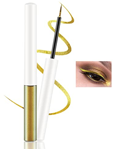 Boobeen Liquid Glitter Eyeliner Chamäleonfarbener Eyeliner, Langanhaltender Präzisions-Eyeliner mit Filzspitze, schnell trocknendes Finish, intensives metallisches Augen-Make-up